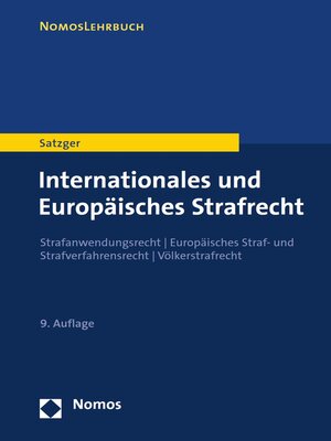 cover image of Internationales und Europäisches Strafrecht